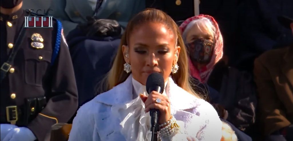 Jennifer Lopez at the inaugural ceremony_Joe Biden_Kamala Harris