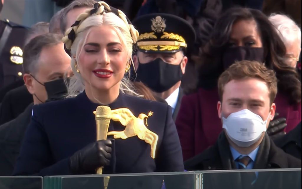 Lady gaga_USA Anthem_US Inaugural ceremony_ Joe Biden Kamala Harris