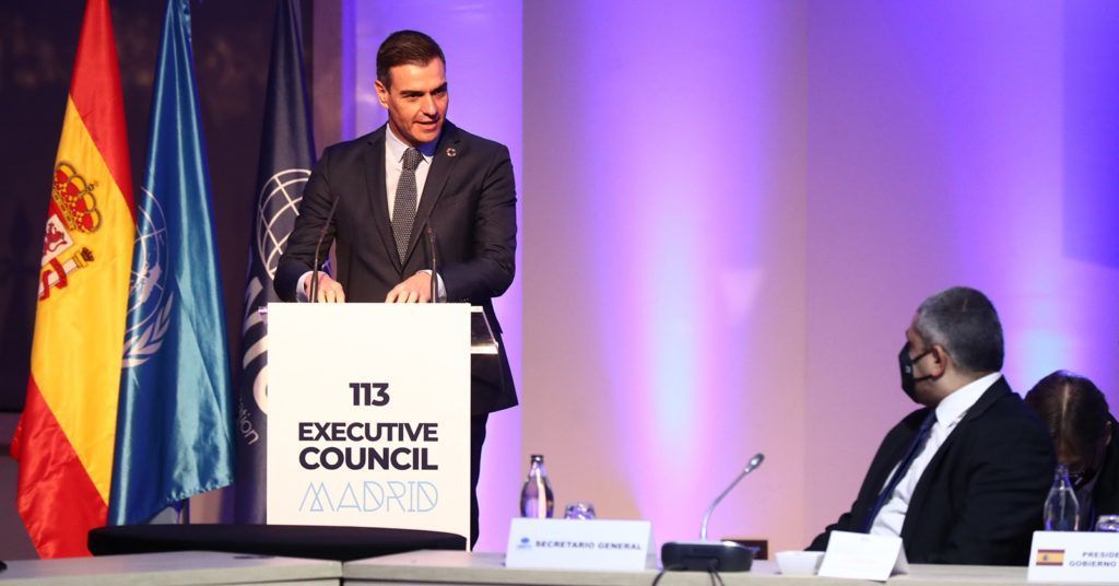 Pedro Sanchez_Consejo Ejecutivo OMT_Madrid enero 2021