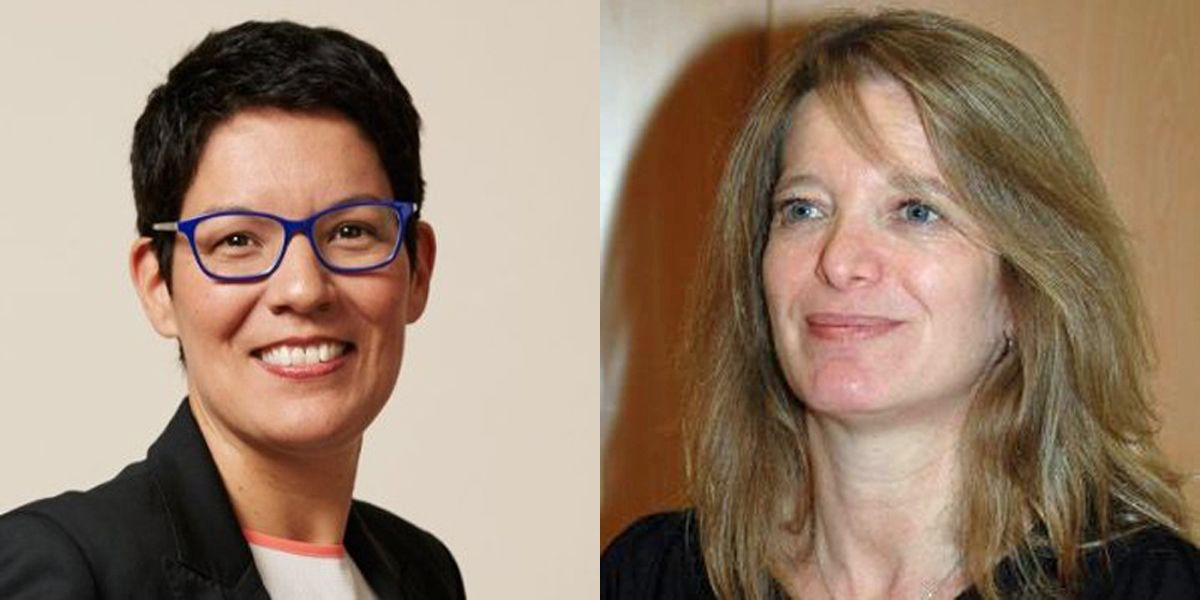 Patricia Chávez, Consulting Director de Scopen y Begoña Gómez, Directora Técnica de la aea -derecha-,. Imágenes procedentes del perfil de Linkedin de cada una de ellas.