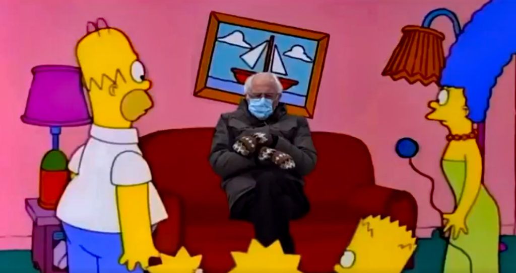 Bernie Sanders en el Sofá de los Simpson