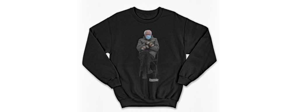 Sudadera meme de Bernie Sanders_merchandising oficial_Senador Sanders