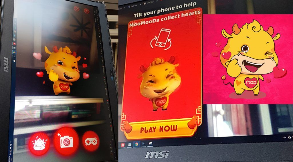 Astro Moo Moo Da AR web app_AR game_Sticker_CNY 2021_1600pix