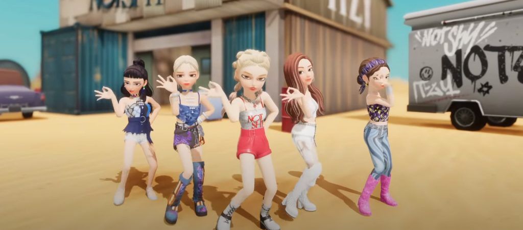 ITZY's NOT SHY MV Zepeto avatar video
