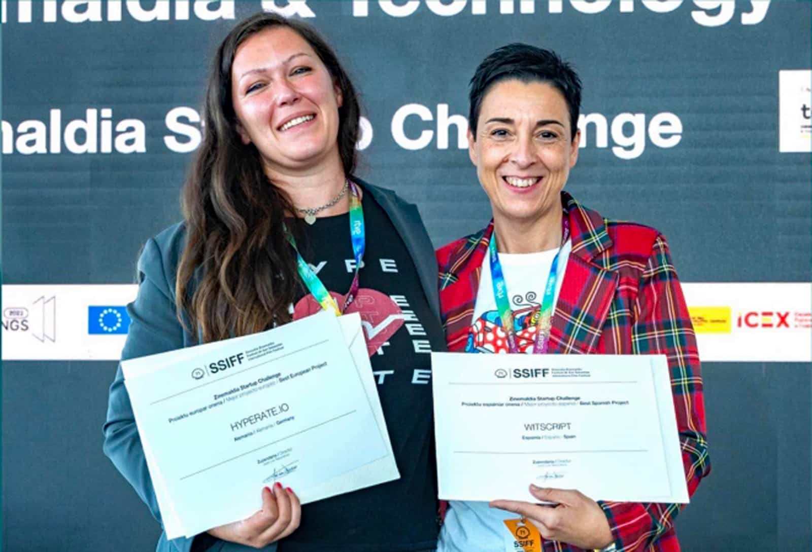 Zinemaldia Startup Challenge ganadores_2023_colgar