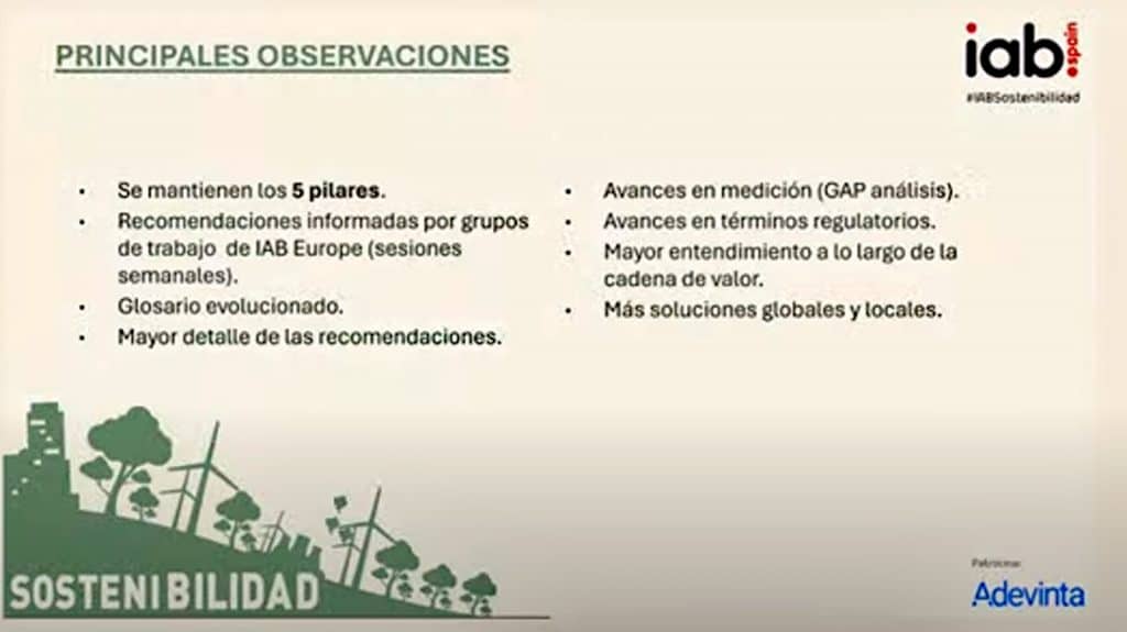 QUE SE CONSERVA Y QUE EVOLUCIONA EN LA NUEVA GUIA IAB Publicidad Sostenible 2024