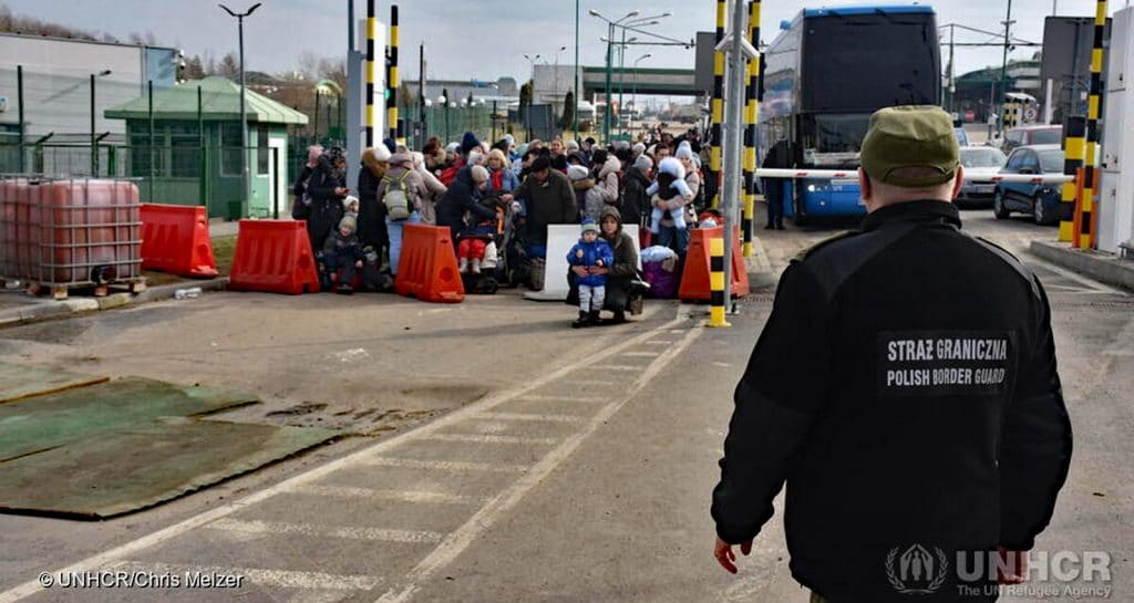 Poland. Poles offer a warm welcome to Ukrainians forced to flee across the border