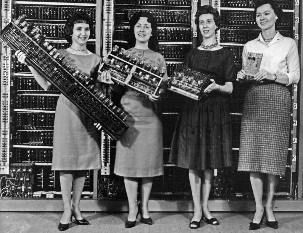 ENIAC_Women in science international day_2024_Women_holding_parts_of_the_first_four_Army_computers