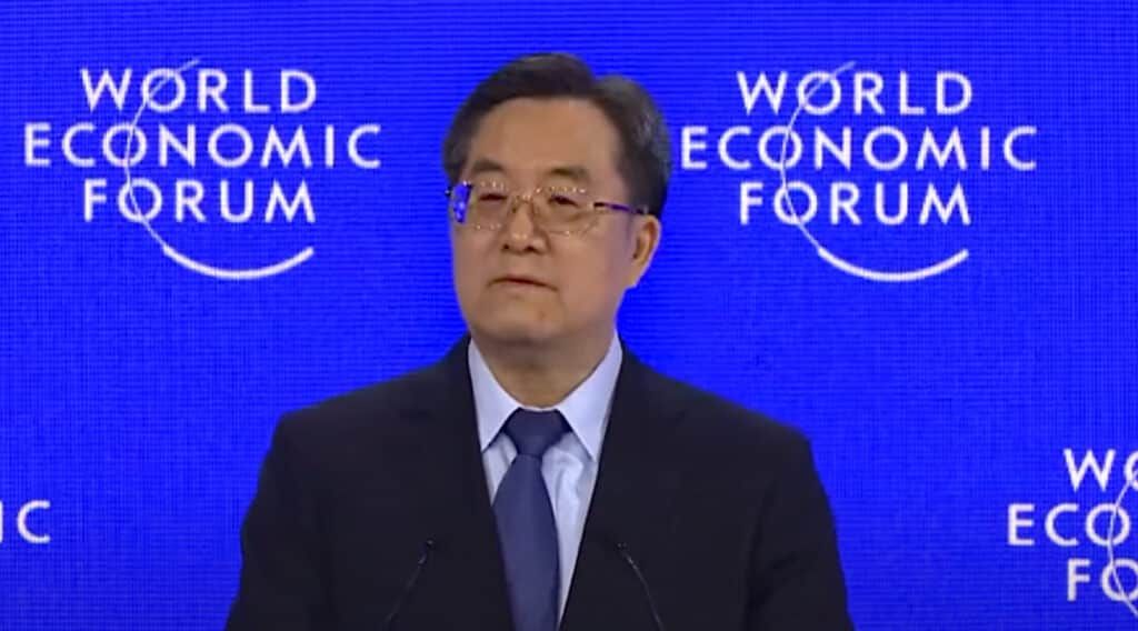 Ding Xuexieng _Vice Premier de la República Popular China_en el FORO ECONOMICO MUNDIAL_DAVOS_2025