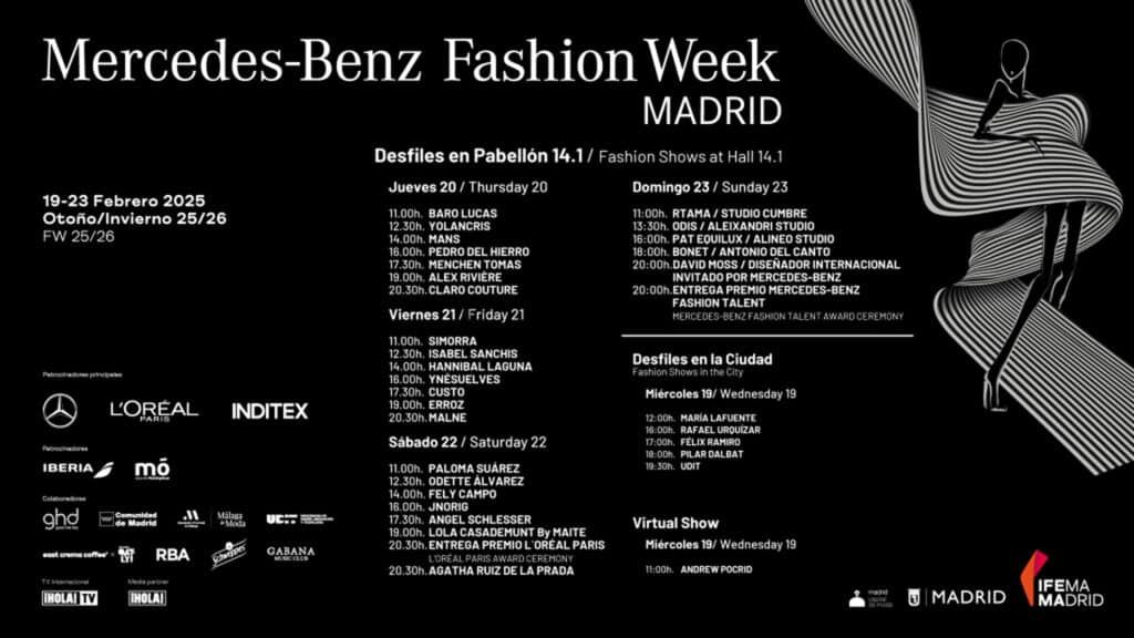 Programa 81 edicion Mercedes Benz Fashion Week 2025